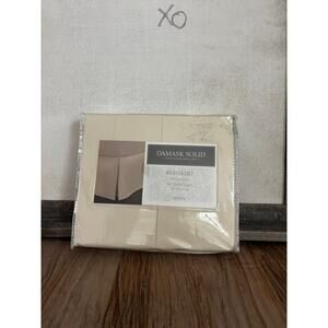 Damask Solid by Charter Club Queen Bedskirt NWT 100% Pima Cotton 500 Thread CT